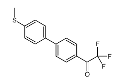 2,2,2-trifluoro-1-[4-(4-methylsulfanylphenyl)phenyl]ethanone Structure