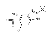 6-chloro-2-(trifluoromethyl)-3H-benzimidazole-5-sulfonamide Structure