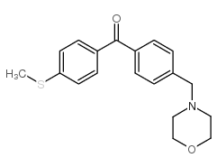 4-MORPHOLINOMETHYL-4'-THIOMETHYLBENZOPHENONE Structure