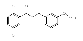 2',5'-DICHLORO-3-(3-METHOXYPHENYL)PROPIOPHENONE结构式