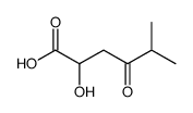 2-hydroxy-5-methyl-4-oxohexanoic acid Structure