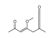 3-Heptene-2,6-dione, 4-methoxy Structure