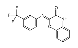 2-[3-(trifluoromethyl)phenyl]imino-4H-1,4-benzoxazin-3-one结构式