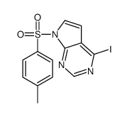 4-碘-7-甲苯磺酰-7h-吡咯并[2,3-d]嘧啶结构式