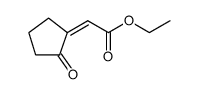 Acetic acid, 2-(2-oxocyclopentylidene)-, ethyl ester结构式