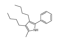 3,4-dibutyl-2-methyl-5-phenyl-1H-pyrrole结构式