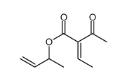 but-3-en-2-yl 2-acetylbut-2-enoate Structure