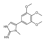 1-methyl-5-(3,4,5-trimethoxyphenyl)imidazol-2-amine结构式