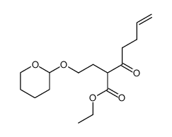 ethyl 3-oxo-2-[2-(tetrahydro-2H-pyran-2-yloxy)ethyl]hept-6-enoate Structure