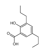 2-hydroxy-3,5-dipropylbenzoic acid结构式