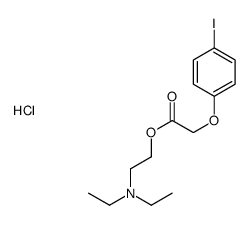 diethyl-[2-[2-(4-iodophenoxy)acetyl]oxyethyl]azanium,chloride结构式