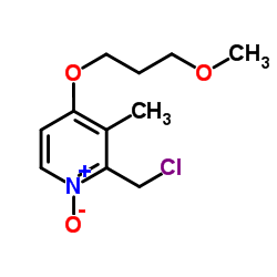 2-(Chloromethyl)-4-(3-methoxypropoxy)-3-methylpyridine 1-oxide Structure