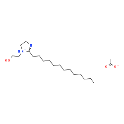 4,5-dihydro-1-(2-hydroxyethyl)-2-tridecyl-1H-imidazolium acetate结构式