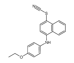 4-(p-Ethoxyanilino)-1-naphthyl thiocyanate Structure