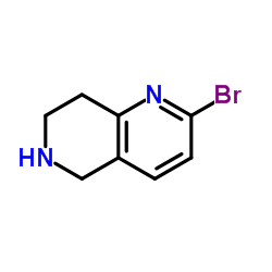 2-Bromo-5,6,7,8-tetrahydro-1,6-naphthyridine Structure