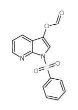1-苯磺酰基-3-甲酸-1H-吡咯并[2,3-B]吡啶-3-醇结构式