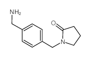 1-(4-氨基甲基-苄基)-2-吡咯烷酮结构式