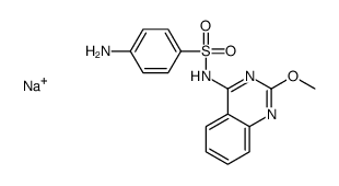 sodium,4-amino-N-(2-methoxyquinazolin-4-yl)benzenesulfonamide Structure