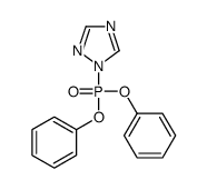 1-diphenoxyphosphoryl-1,2,4-triazole结构式