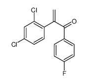 2-(2,4-dichlorophenyl)-1-(4-fluorophenyl)prop-2-en-1-one结构式