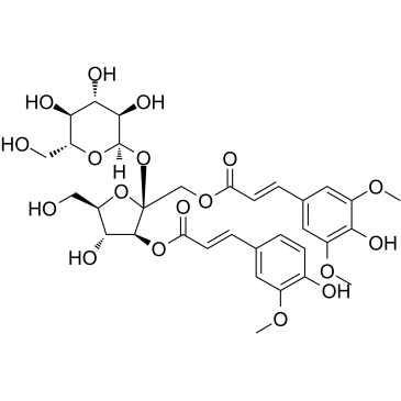 3-Feruloyl-1-Sinapoyl sucrose Structure