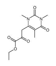 (1,3,5-trimethyl-2,6-dioxo-1,2,3,6-tetrahydro-pyrimidin-4-yl)-pyruvic acid ethyl ester Structure
