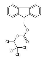 9H-fluoren-9-ylmethyl 1,2,2,2-tetrachloroethyl carbonate结构式