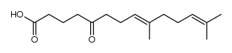 9.13-Dimethyl-5-oxo-tetradecadien-(8,12)-saeure Structure