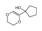 1-(2,3-dihydro-1,4-dioxin-5-yl)cyclopentan-1-ol结构式