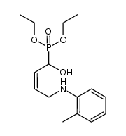 (Z)-diethyl 4-(o-tolylamino)-1-hydroxy-2-butenyl-1-phosphonate结构式