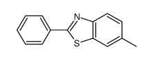 6-甲基-2-苯基苯并噻唑结构式