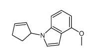 2-环戊烯基-4-甲氧基-1H-吲哚结构式