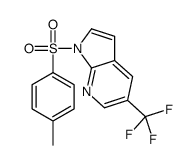 1H-PYRROLO[2,3-B]PYRIDINE, 1-[(4-METHYLPHENYL)SULFONYL]-5-(TRIFLUOROMETHYL)- Structure