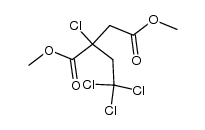 methyl-3-methoxycarbonyl-3,5,5,5-tetrachloropentaneoate结构式