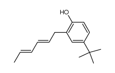 4-tert-butyl-2-(2,4-hexadienyl)phenol Structure