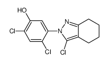 2,4-dichloro-5-(3-chloro-4,5,6,7-tetrahydroindazol-2-yl)phenol Structure