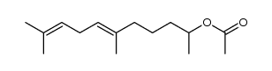 6,10-dimethylundeca-6,9-dien-2-yl acetate结构式