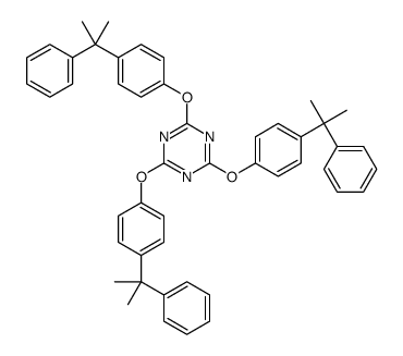 2,4,6-tris[4-(2-phenylpropan-2-yl)phenoxy]-1,3,5-triazine Structure