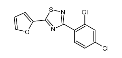 3-(2,4-dichlorophenyl)-5-(furan-2-yl)-1,2,4-thiadiazole结构式