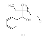 Benzenemethanol, a-[1-[(2-chloroethyl)amino]-1-methylpropyl]-,hydrochloride (1:1)结构式