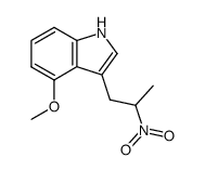 1-(4-methoxyindol-3-yl)-2-nitropropane结构式