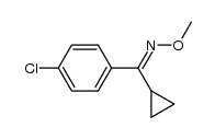 (4-chlorophenyl)(cyclopropyl)methanone O-methyl oxime Structure