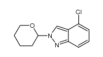 4-chloro-2-(tetrahydro-2H-pyran-2-yl)-2H-indazole结构式