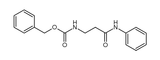 N-benzyloxycarbonyl-β-alanine anilide结构式
