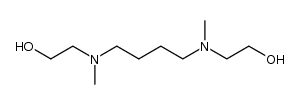 N,N'-bis-(2-hydroxy-ethyl)-N,N'-dimethyl-butanediyldiamine结构式