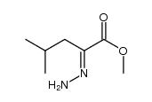 methyl 2-hydrazono-4-methylpentanoate结构式