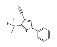1-苯基-3-三氟甲基-1H-吡唑-4-甲腈结构式