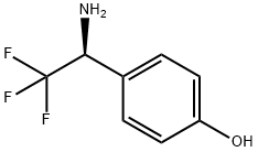 (S)-4-(1-氨基-2,2,2-三氟乙基)苯酚结构式