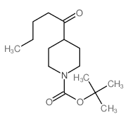 tert-Butyl 4-pentanoylpiperidin-1-carboxylate Structure