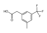 2-(3-Methyl-5-(trifluoromethyl)phenyl)acetic acid Structure